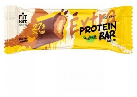 Батончик протеиновый EXTRA &quot;Бананы фламбе&quot; FIT KIT (55 г)
